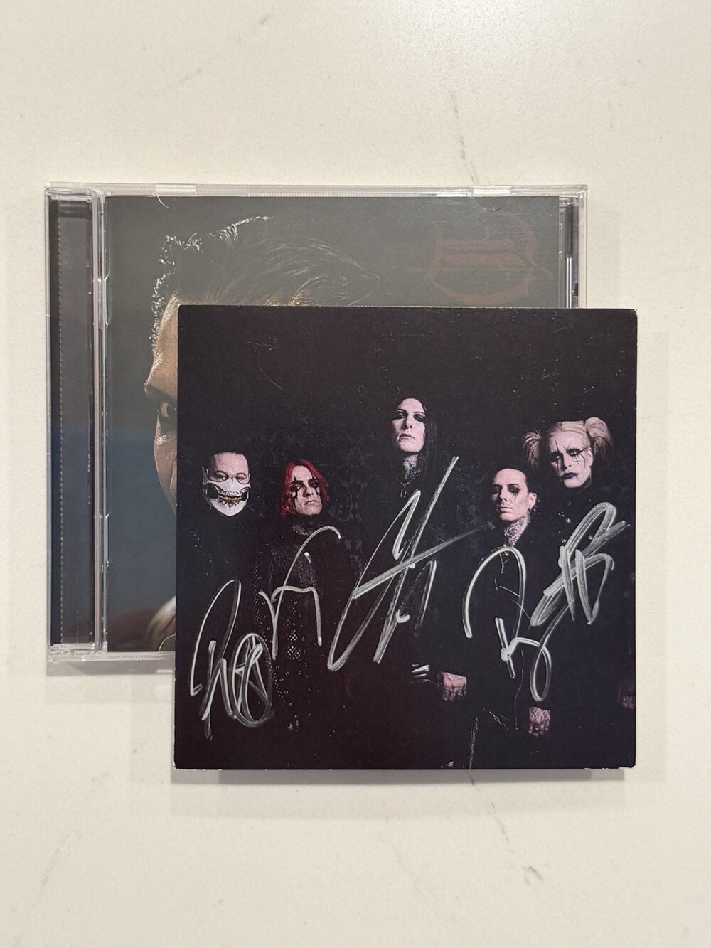 Motionless In White Decades CD SIGNED Card AUTOGRAPHED #2